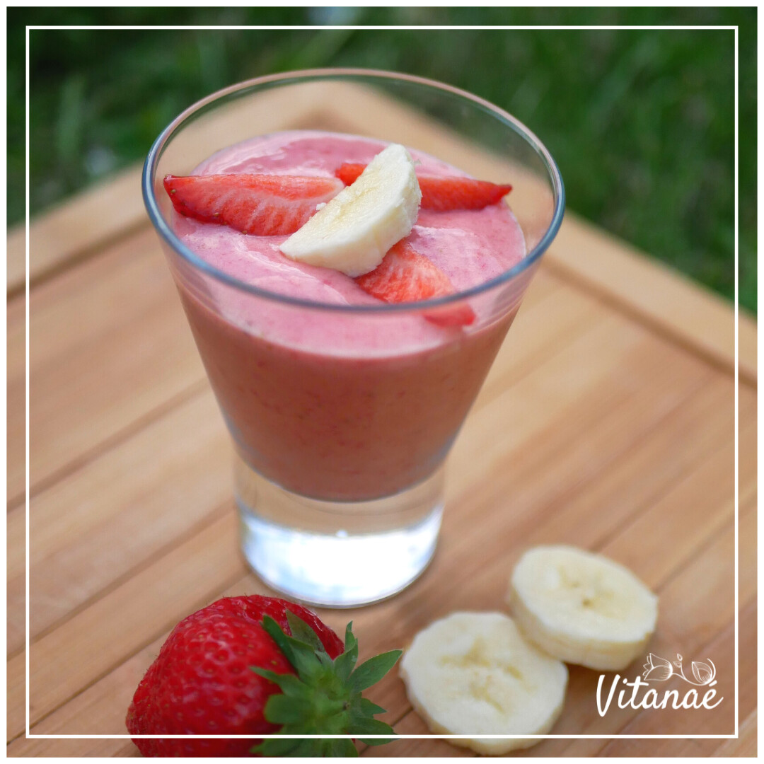 Glace vegan banane fraise