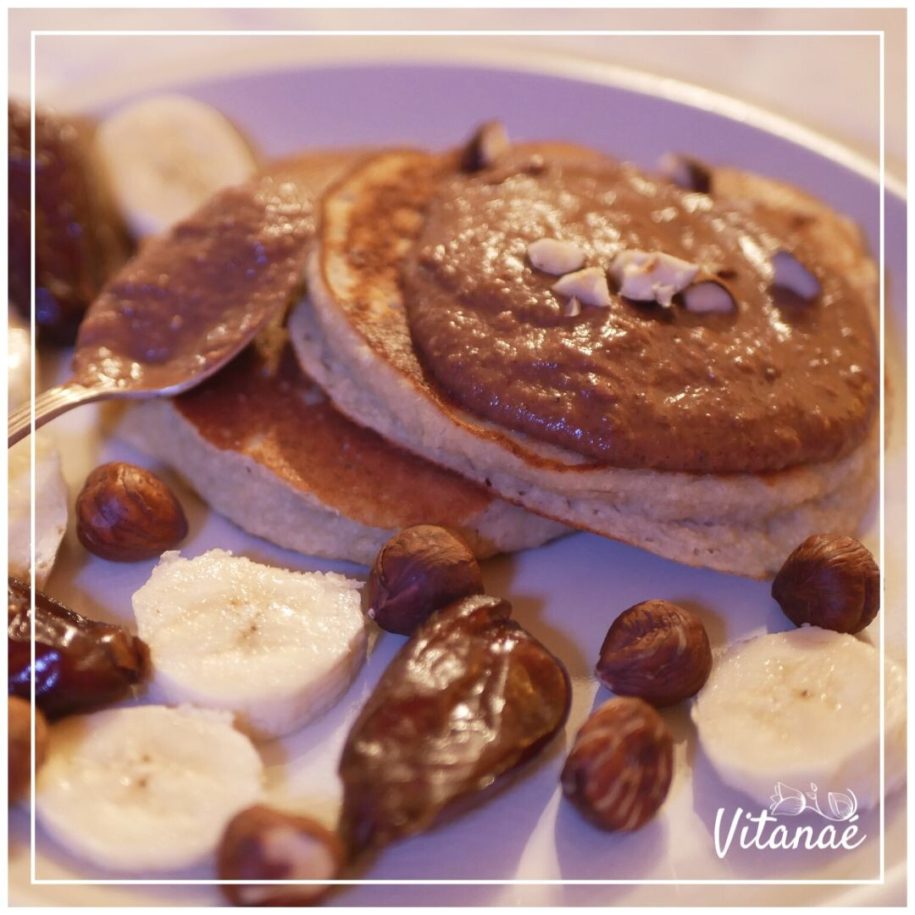 Fluffy pancakes banane coco