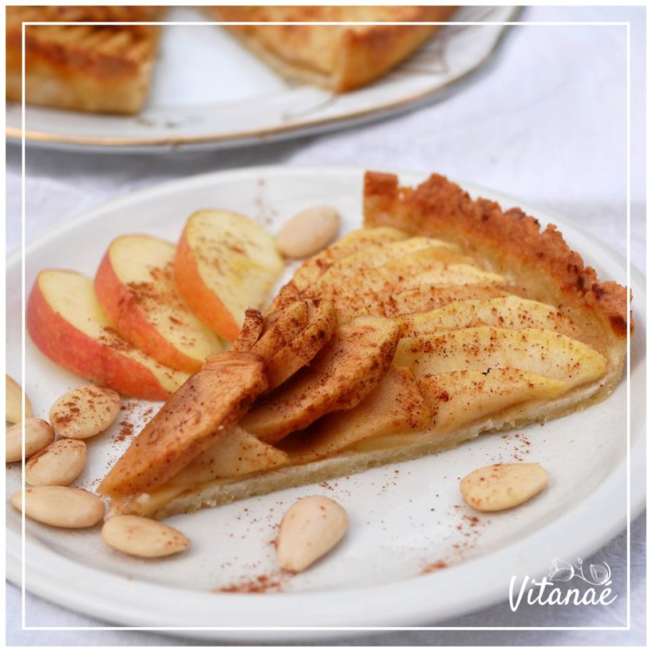 Tarte vegan pommes amandes