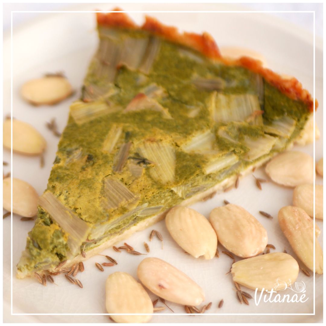 Tarte verte blettes amandes